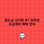 완도군 신지면 KT 인터넷 요금제와 혜택 안내