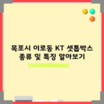 목포시 이로동 KT 셋톱박스 종류 및 특징 알아보기