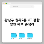 광산구 월곡2동 KT 결합 할인 혜택 총정리