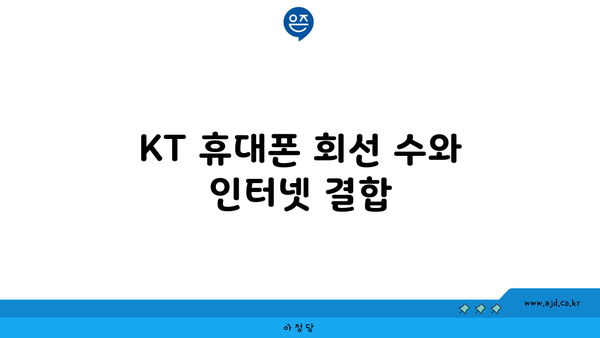 KT 휴대폰 회선 수와 인터넷 결합