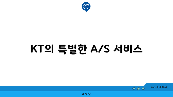 KT의 특별한 A/S 서비스