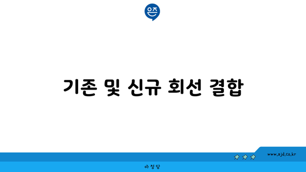 기존 및 신규 회선 결합