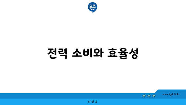 전력 소비와 효율성