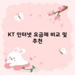 KT 인터넷 요금제 비교 및 추천