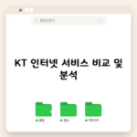 KT 인터넷 서비스 비교 및 분석