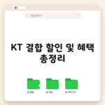 KT 결합 할인 및 혜택 총정리