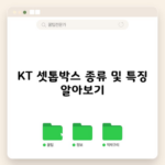 KT 셋톱박스 종류 및 특징 알아보기