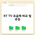 KT TV 요금제 비교 및 추천