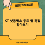 마치 영화관처럼 시청할 수 있는 KT 셋톱박스 종류 및 특징