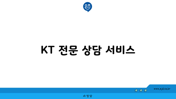 KT 전문 상담 서비스