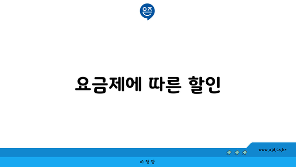 요금제에 따른 할인