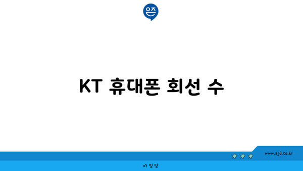 KT 휴대폰 회선 수