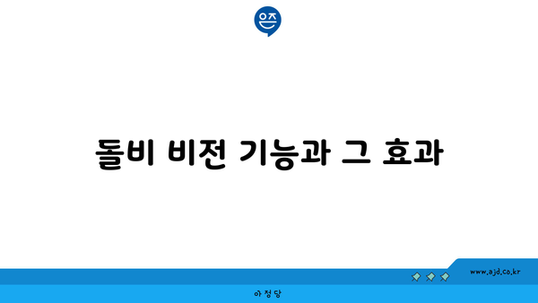 돌비 비전 기능과 그 효과