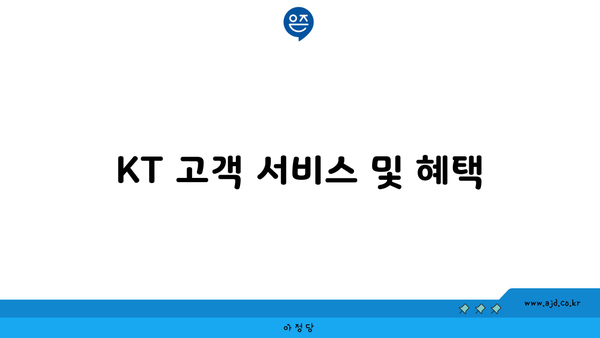 KT 고객 서비스 및 혜택