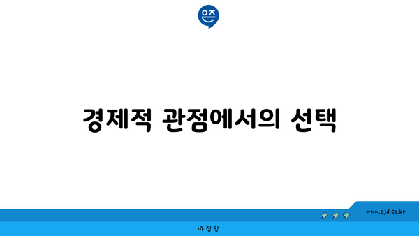 경제적 관점에서의 선택