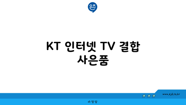 KT 인터넷 TV 결합 사은품