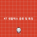 KT 셋톱박스 종류 및 특징