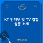 KT 인터넷 및 TV 결합 상품 소개