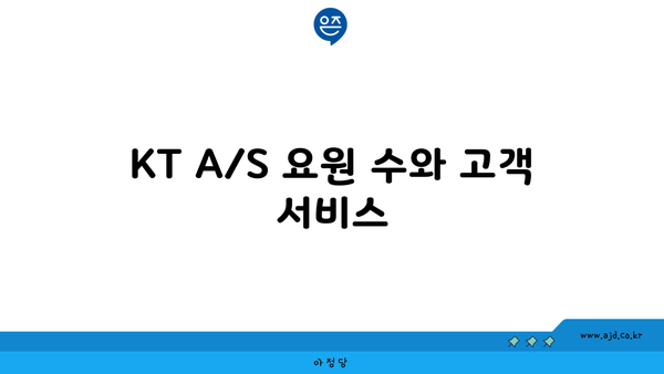 KT A/S 요원 수와 고객 서비스