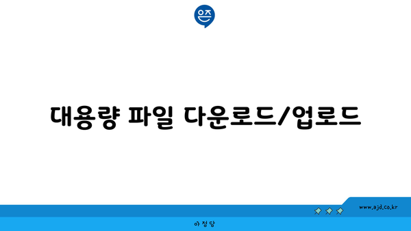 대용량 파일 다운로드/업로드