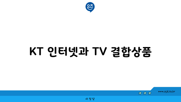 KT 인터넷과 TV 결합상품