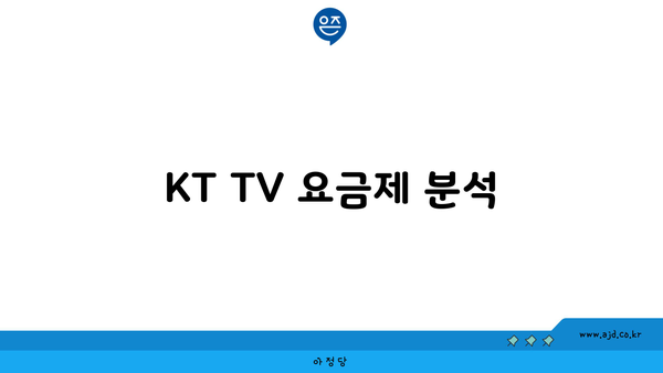 KT TV 요금제 분석