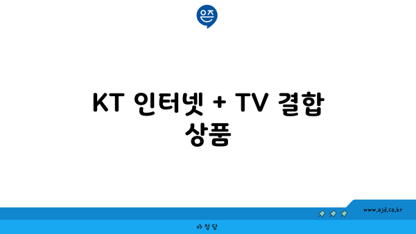 KT 인터넷 + TV 결합 상품