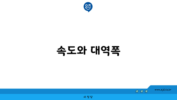 속도와 대역폭