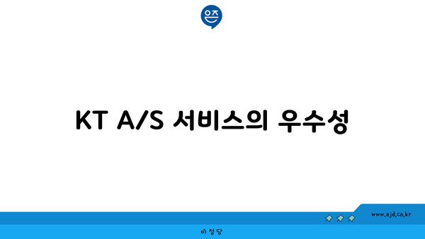 KT A/S 서비스의 우수성