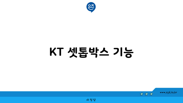 KT 셋톱박스 기능